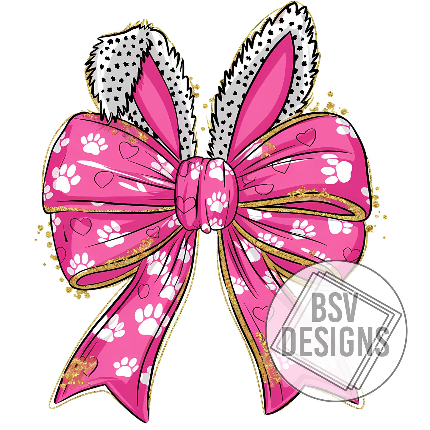 Easter Bunny Ears Coquette Bow