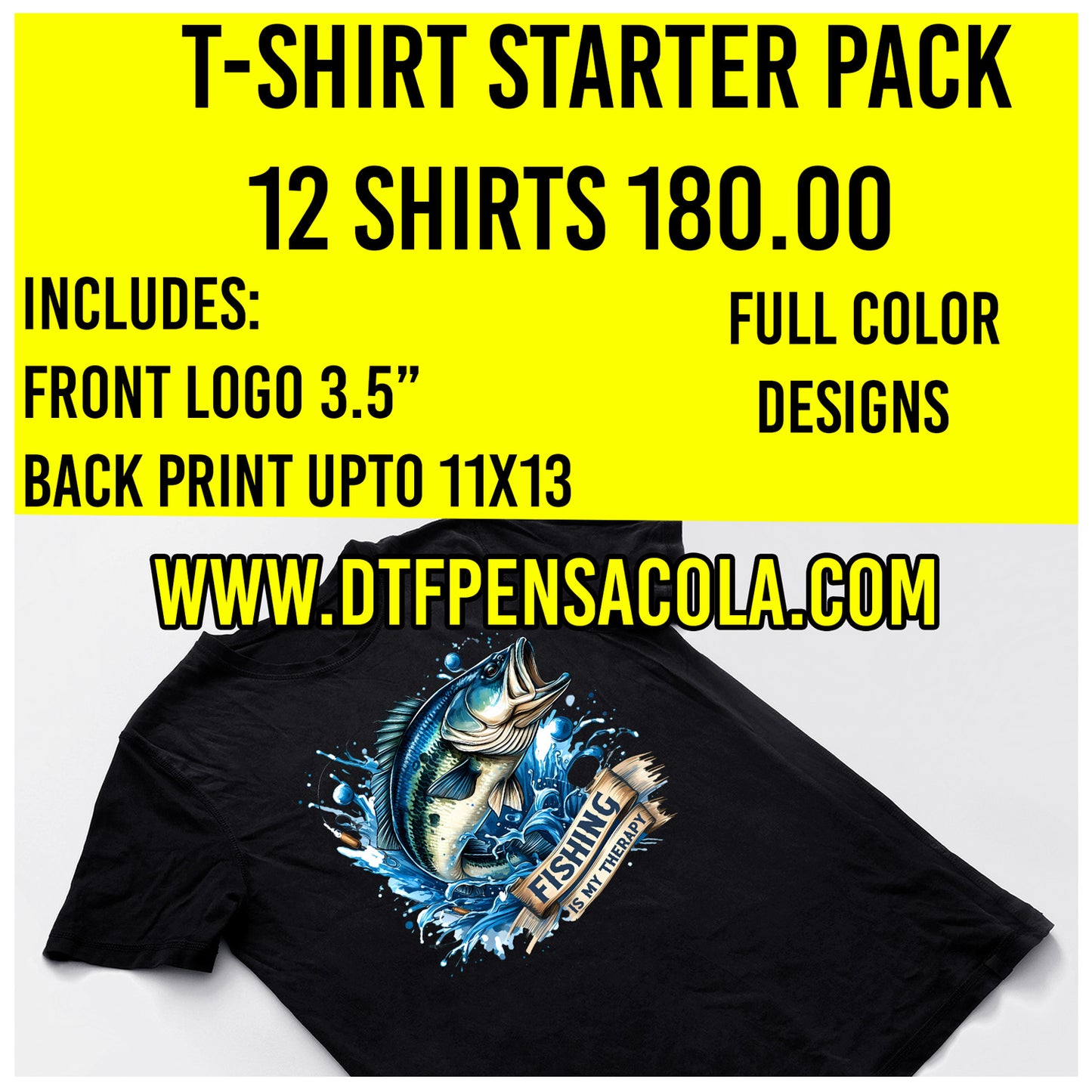 T-Shirt Starter Pack 12 Shirts 180.00
