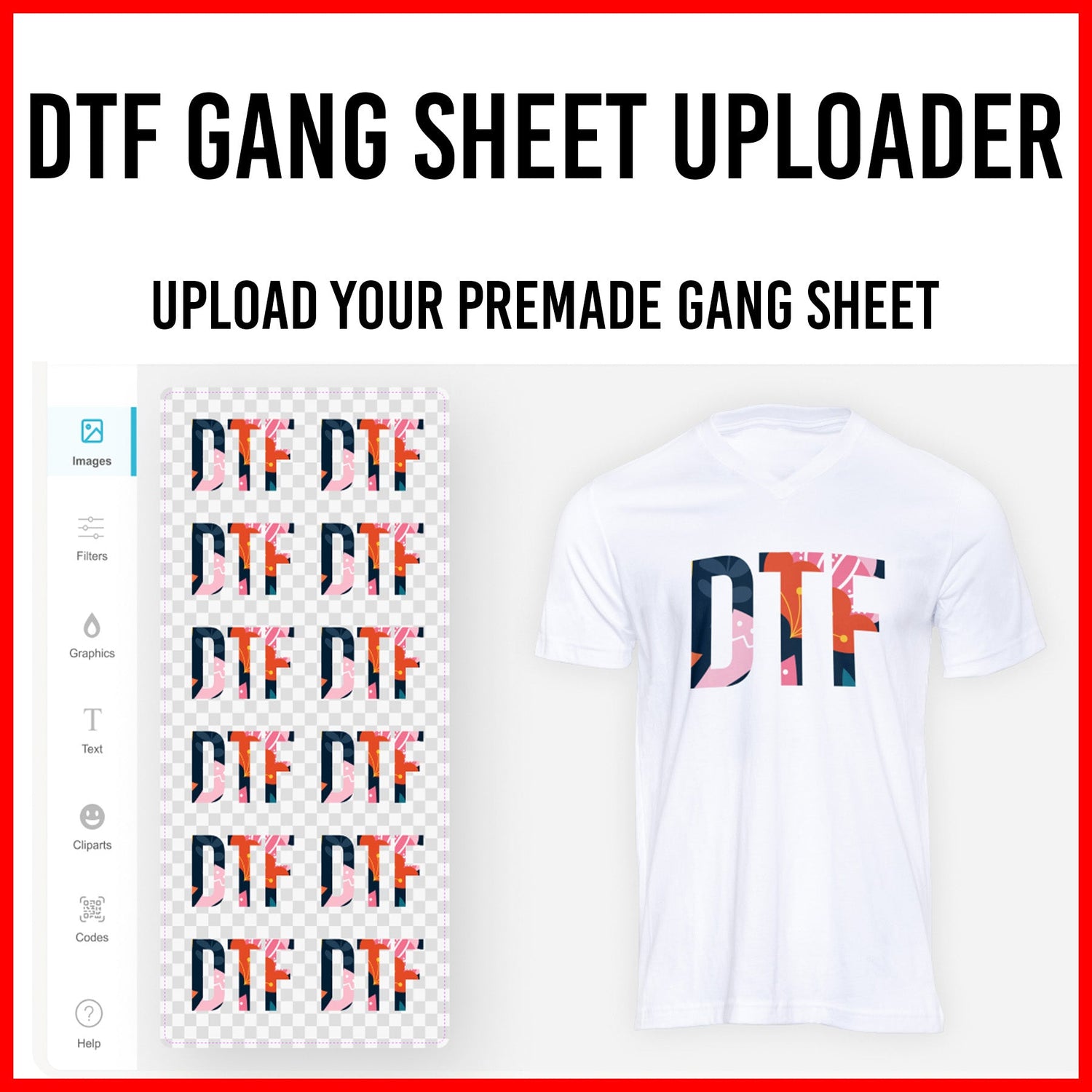 DTF Gang Sheet Upload