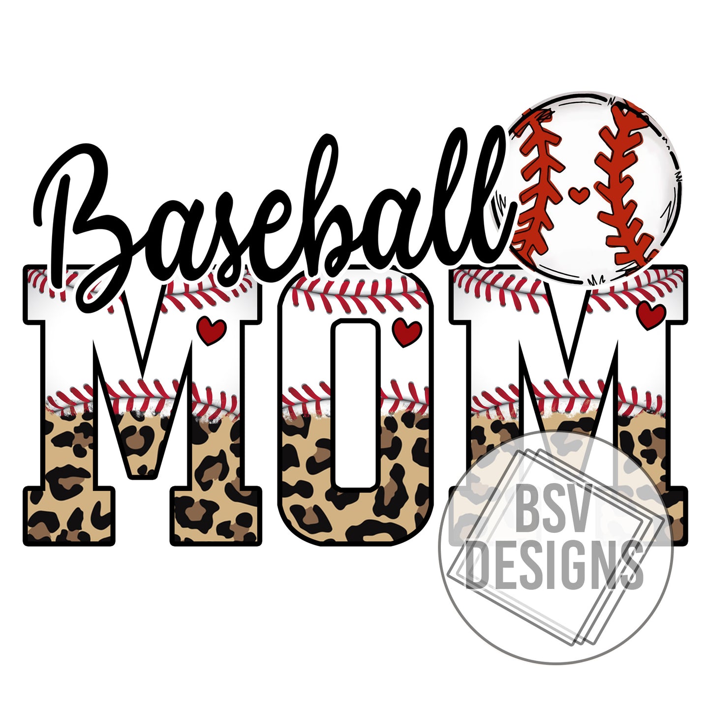 Baseball Mom Leopard
