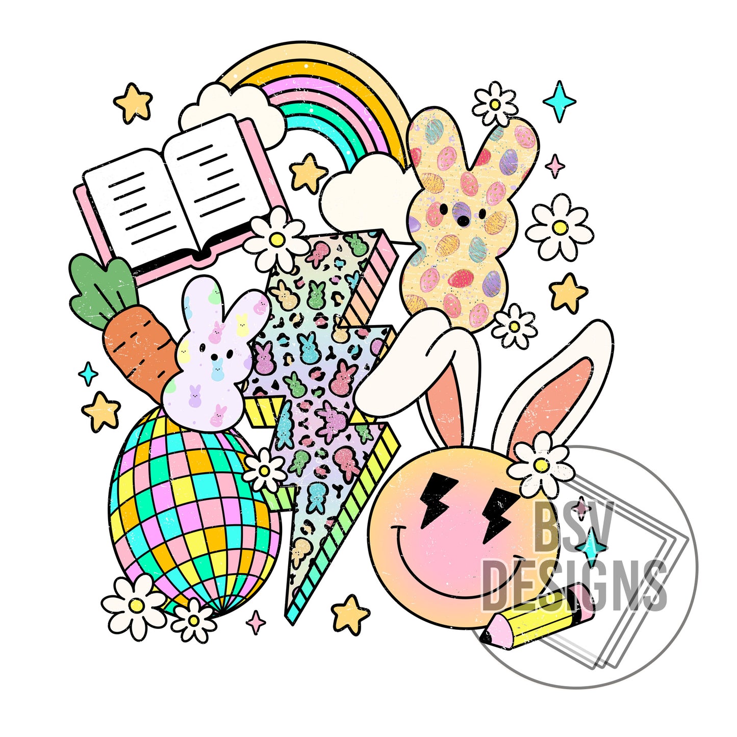 Easter Retro Bunnies