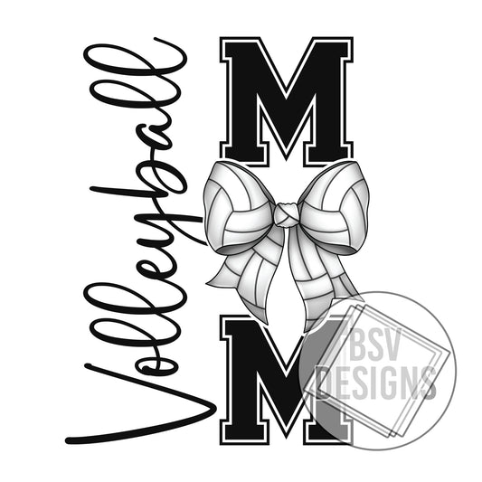 Volleyball Mom Bow